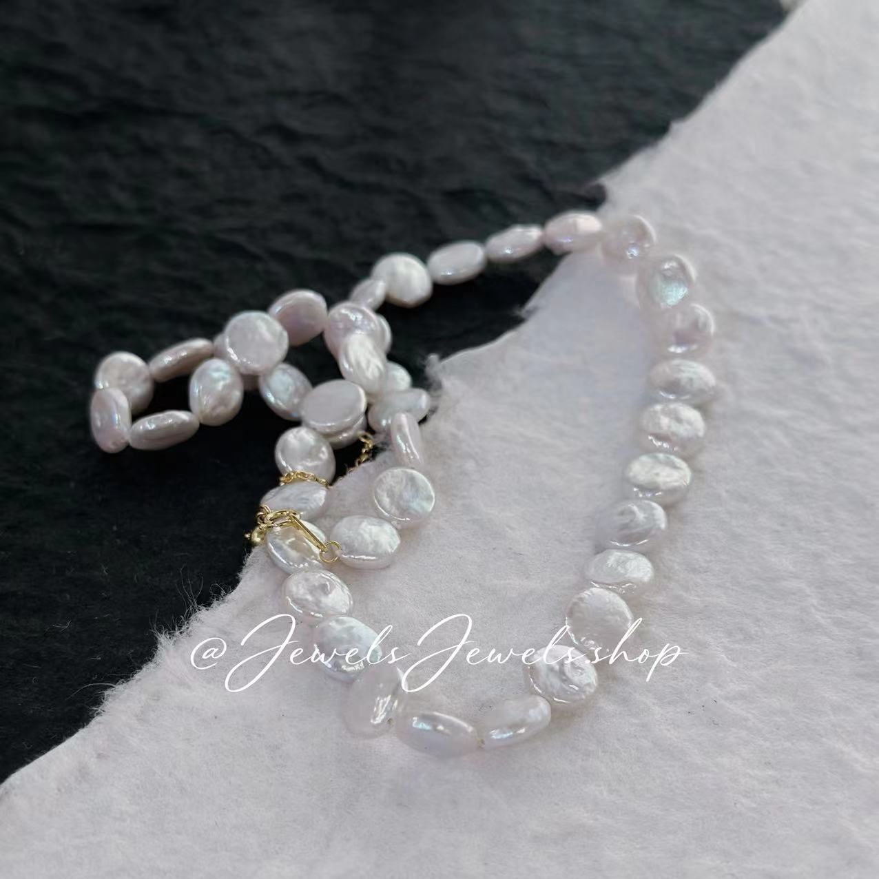 Freshwater Button Pearl Necklace